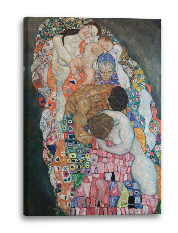 Printed Paintings Leinwand (40x60cm): Gustav Klimt - Tod und Leben (1908-1915) 40x60 cm, 40x60 cm