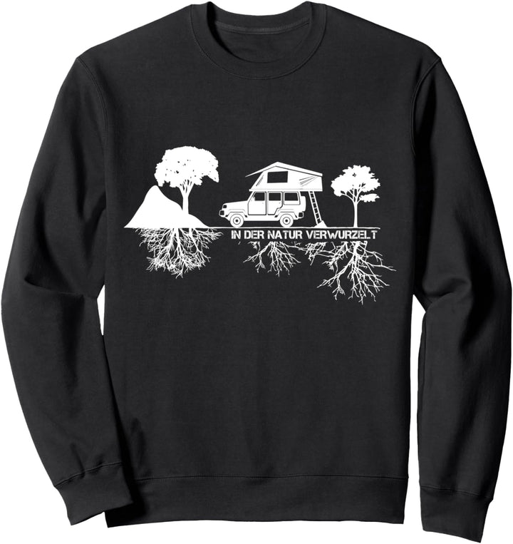 Dachzelt Camper | In der Natur verwurzelt | Dachzelten Sweatshirt