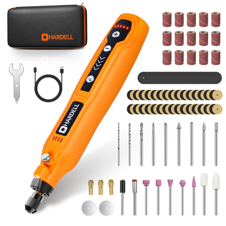 HARDELL Multifunktionswerkzeug Akku(69pcs) orange, Orange