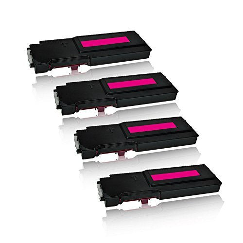 Eurotone 4X Magenta/Rot Rebuilt Toner für Dell C2660 C2665 C2660DN C2600 Series C2665DNF C2665DN C26