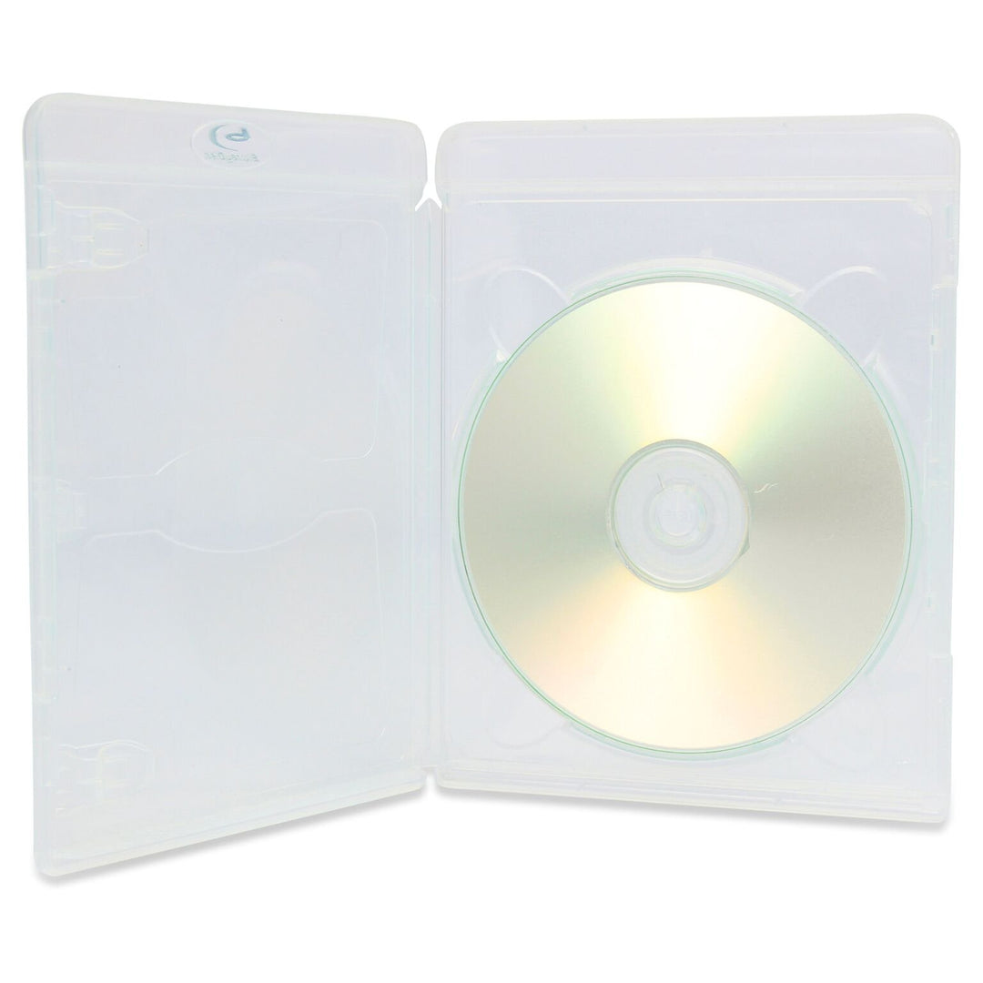 10 x Amaray Vortex-Eco-Lite-Hüllen für je 1 Blu-Ray-Disc, 3D-Design, transparent
