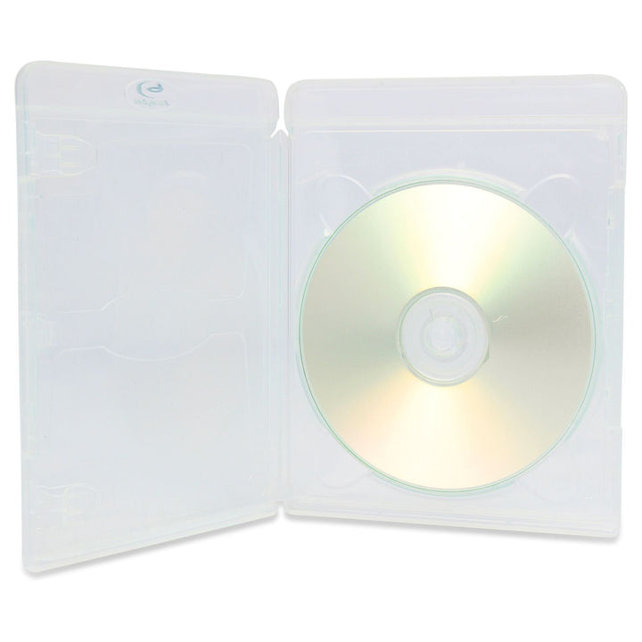 10 x Amaray Vortex-Eco-Lite-Hüllen für je 1 Blu-Ray-Disc, 3D-Design, transparent