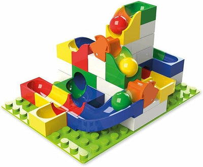 Hubelino 420497 Weiche Erweiterung (43-teilig) Kugelbahn, Mehrfarbig