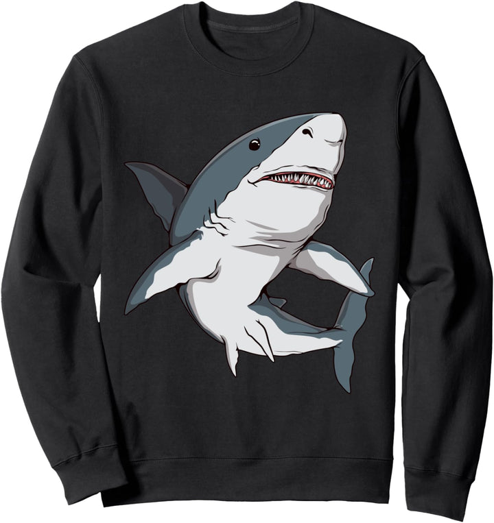 Hai Bild Zeichnung Design Haifisch Hai Sweatshirt