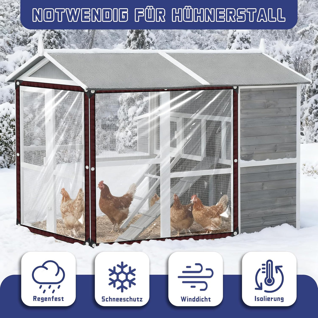 Plane Mit öSen 2x6m | Wasserdicht Transparent Plane FüR DraussEn, Zelt Durchsichtig Planen Garten,Ze