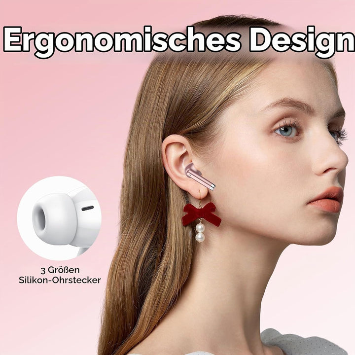 QXQ Bluetooth Kopfhörer, 2026 Neue Kopfhörer Kabellos Sport In Ear Bluetooth 5.4 Headphones mit 4 Mi