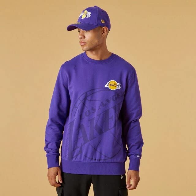New Era NBA Los Angeles Lakers Washed Graphic Sweatshirt Herren XXL Lila / Flieder, XXL Lila / Flied