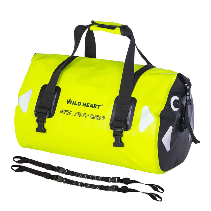 WILD HEART wasserdichte Reisetasche PVC500D Doppelboden mit Seil und Innentasche 40L 66L 100L Für Ka