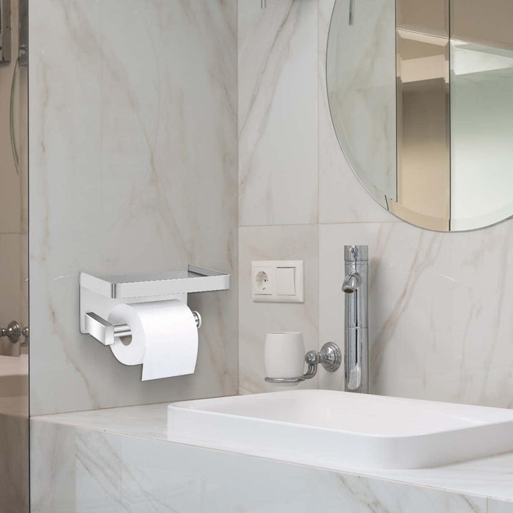Lelan Toilettenpapierhalter, Material des Edelstahls SUS304 Toilettenpapierhalter für Badezimmer, Kü