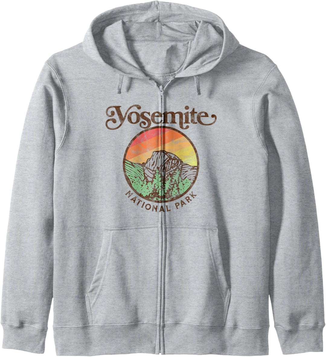 Yosemite National Park Vintage Style Retro 80s Kapuzenjacke