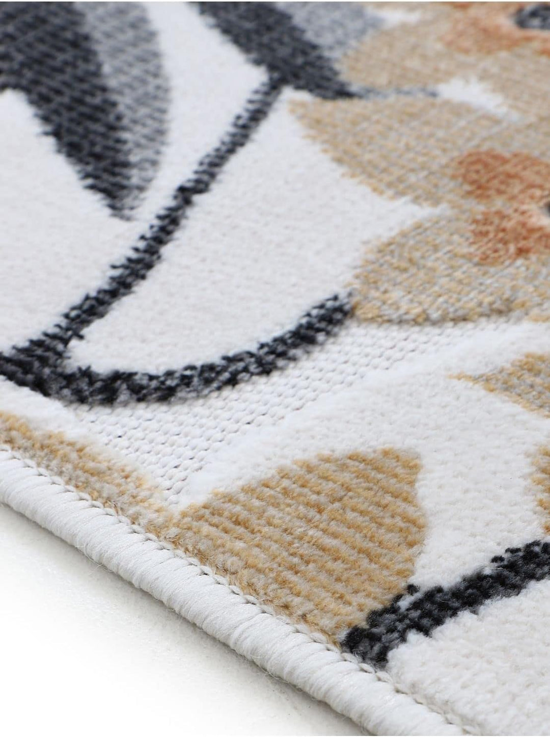carpetfine In- und Outdoor Teppich Deja Rund Creme Ø 120 cm | Moderner Teppich Wetterfest für Balkon