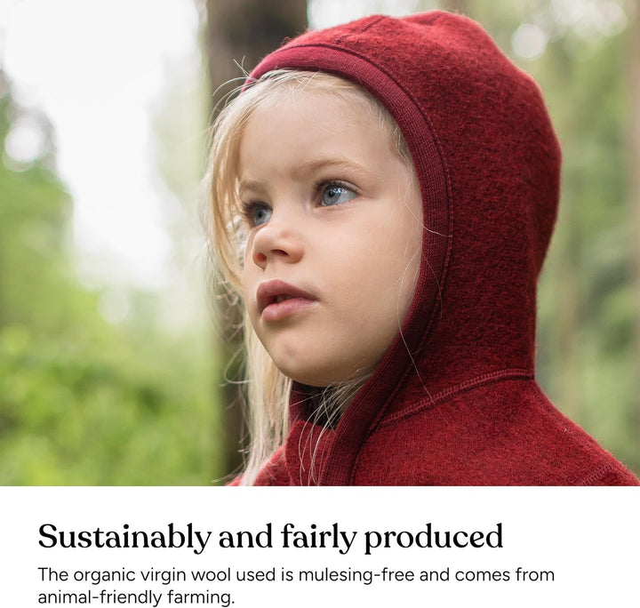 Ehrenkind® Walkjacke | Jacke für Kind aus Natur Schurwolle mit Reissverschluss | Walk Jacke für Baby