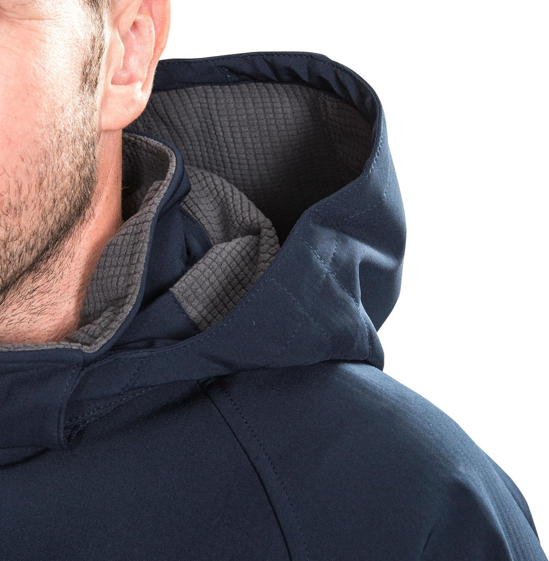 Trespass Herren Accelerator Ii Wasserdichte Softshelljacke Mit Abnehmbarer Kapuze (1er Pack) XXS Nav