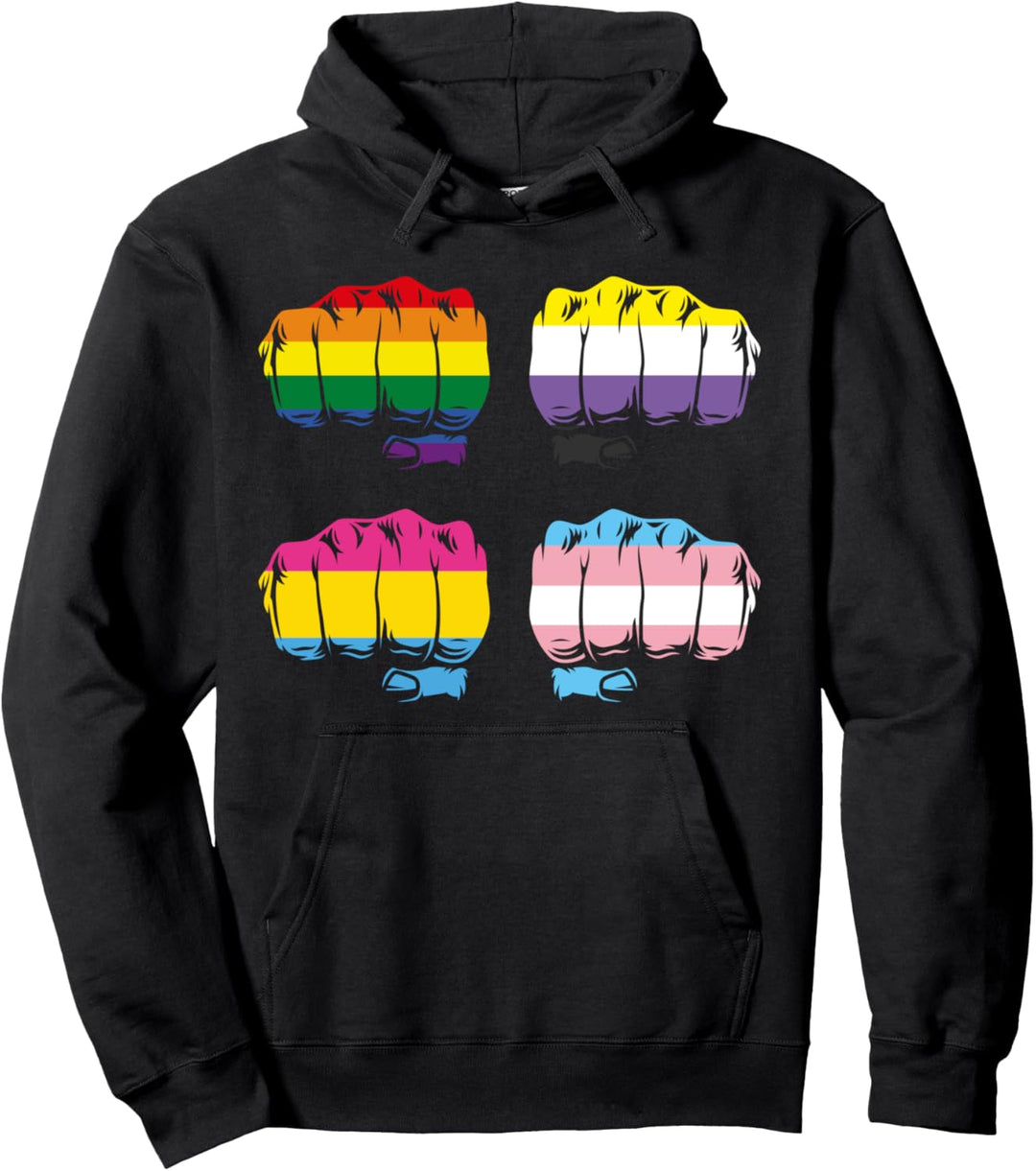 LGBTQ Queer Faust Pansexuell Nicht Binär Transgender LGBT Pullover Hoodie