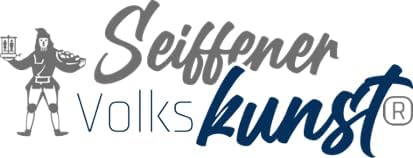Seiffener Volkskunst | Räuchermännchen Räucherfrau | 10 cm | Kugelräuchermännchen aus dem Erzgebirge