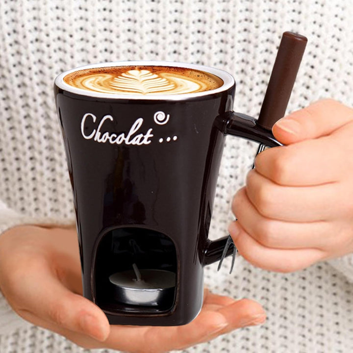 Generisch Schokoladen-Fondue-Becher | Schokoladenfondue-Set Kaffeetasse | Käse-Hot-Pot-Keramik-Schme