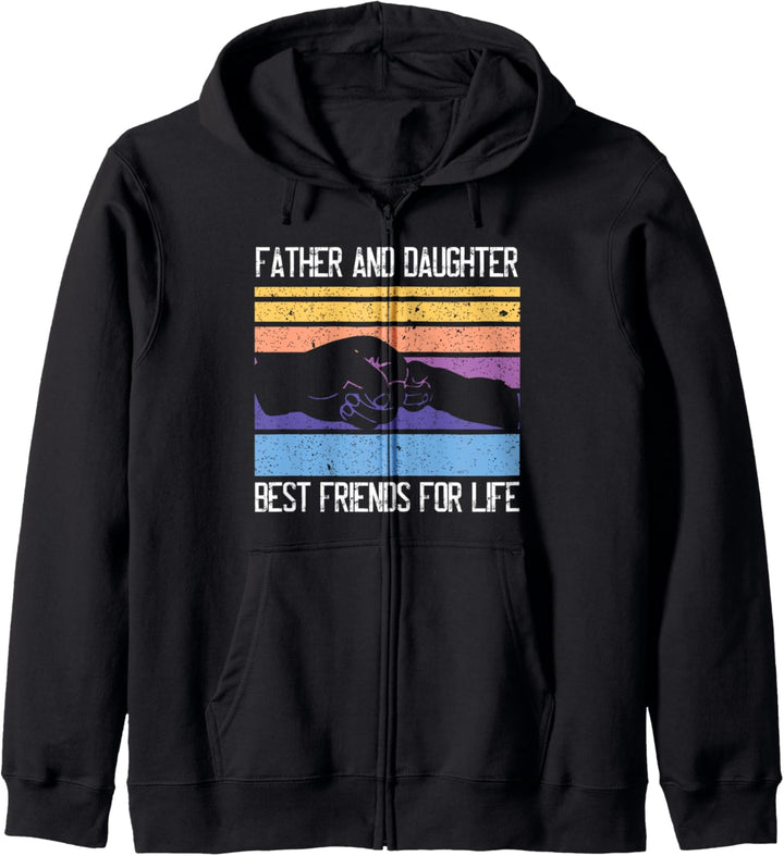 Vater-Tochter Beste Freunde für das Leben Matching Kapuzenjacke