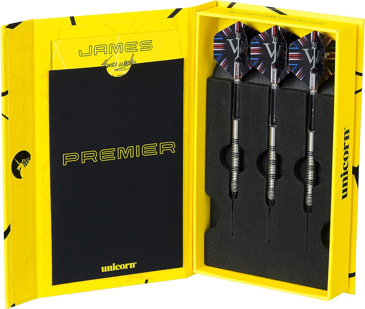 Unicorn Dart-Set mit weicher Spitze, James The Machine Wade, 70% Wolfram-Barrels, epische weiche Spi