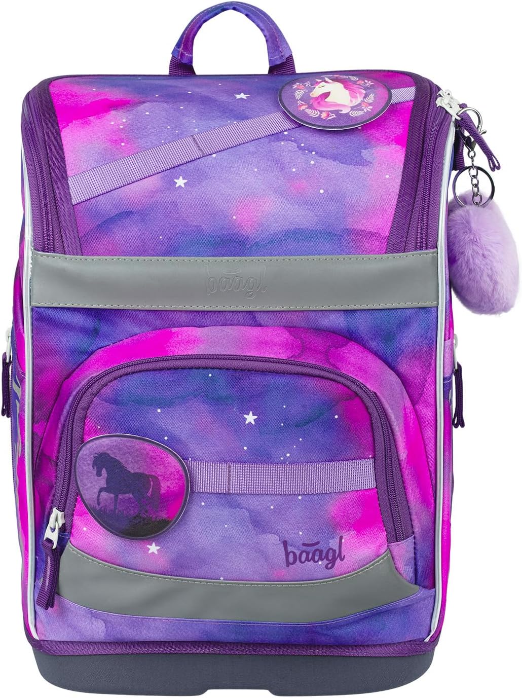Baagl Schulranzen Jungen Mädchen Set 5 Teilig (Zippy Schultasche für 1. Klasse, Mäppchen, Turnbeutel