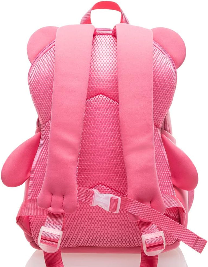 Pandana Grosser Kinderrucksack Bella Bär mit Brustgurt für Mädchen im Kindergarten oder Kita aus iso