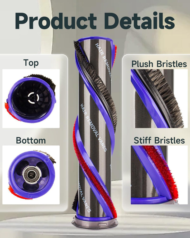 V11 Bürstwalze für Dyson V11 V15 100W High Torque Bodendüse, Ersatz Roller mit Endkappe, kompatibel