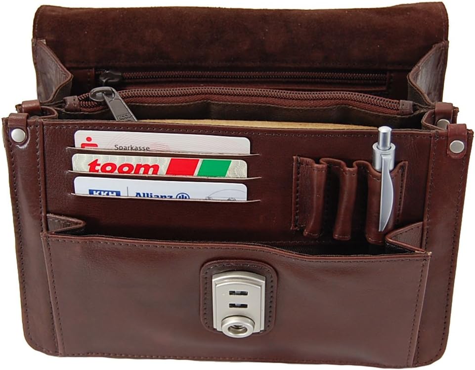 GoBago Branco Business Herren Handgelenktasche Herrentasche Tasche sehr hochwertig Braun, Braun