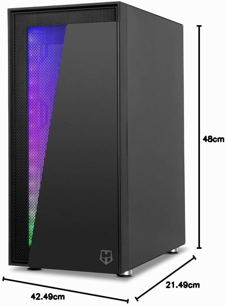 NOX XTREME PRODUCTS Hummer Blaster -NXHUMMERBLASTER- PC-Gehäuse, Semi-Tower, ARGB Pro-Beleuchtung, S