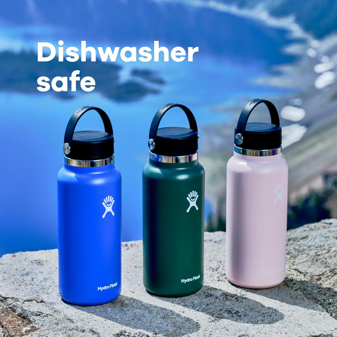 HYDRO FLASK - Trinkflasche 946ml (32oz) - Isolierte Wasserflasche aus Edelstahl - Sportflasche mit a