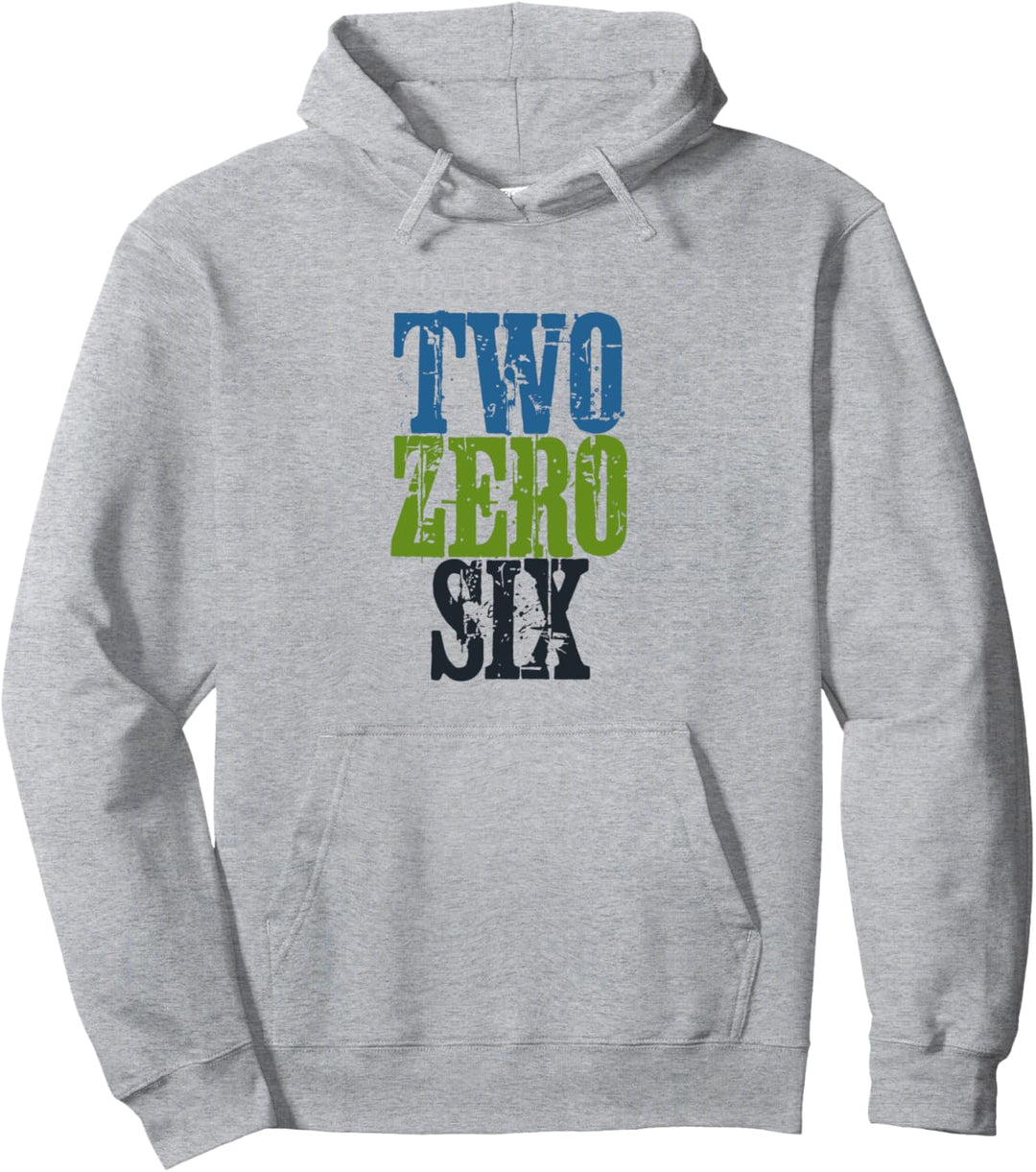 Two Zero Six 206 Seattle Washington Pullover Hoodie