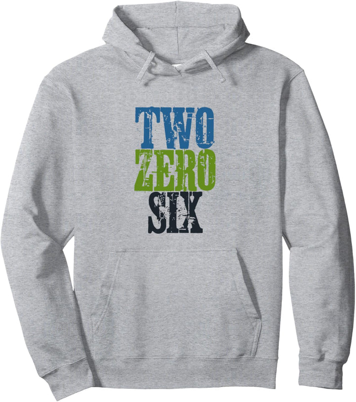 Two Zero Six 206 Seattle Washington Pullover Hoodie