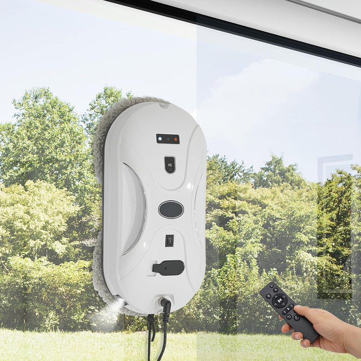 Fensterputzroboter Fensterputzer Elektrisch, 72W Fensterroboter mit Doppelter Düse, 3000Pa Automatis
