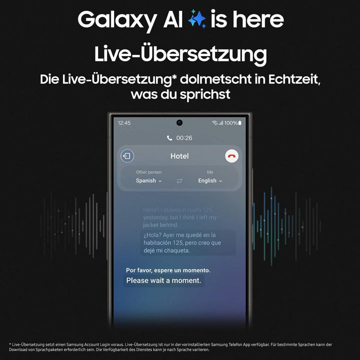 Samsung Galaxy S24 Ultra AI Smartphone, Android-Handy ohne Vertrag, 12GB RAM/256GB Speicher, 200-MP-