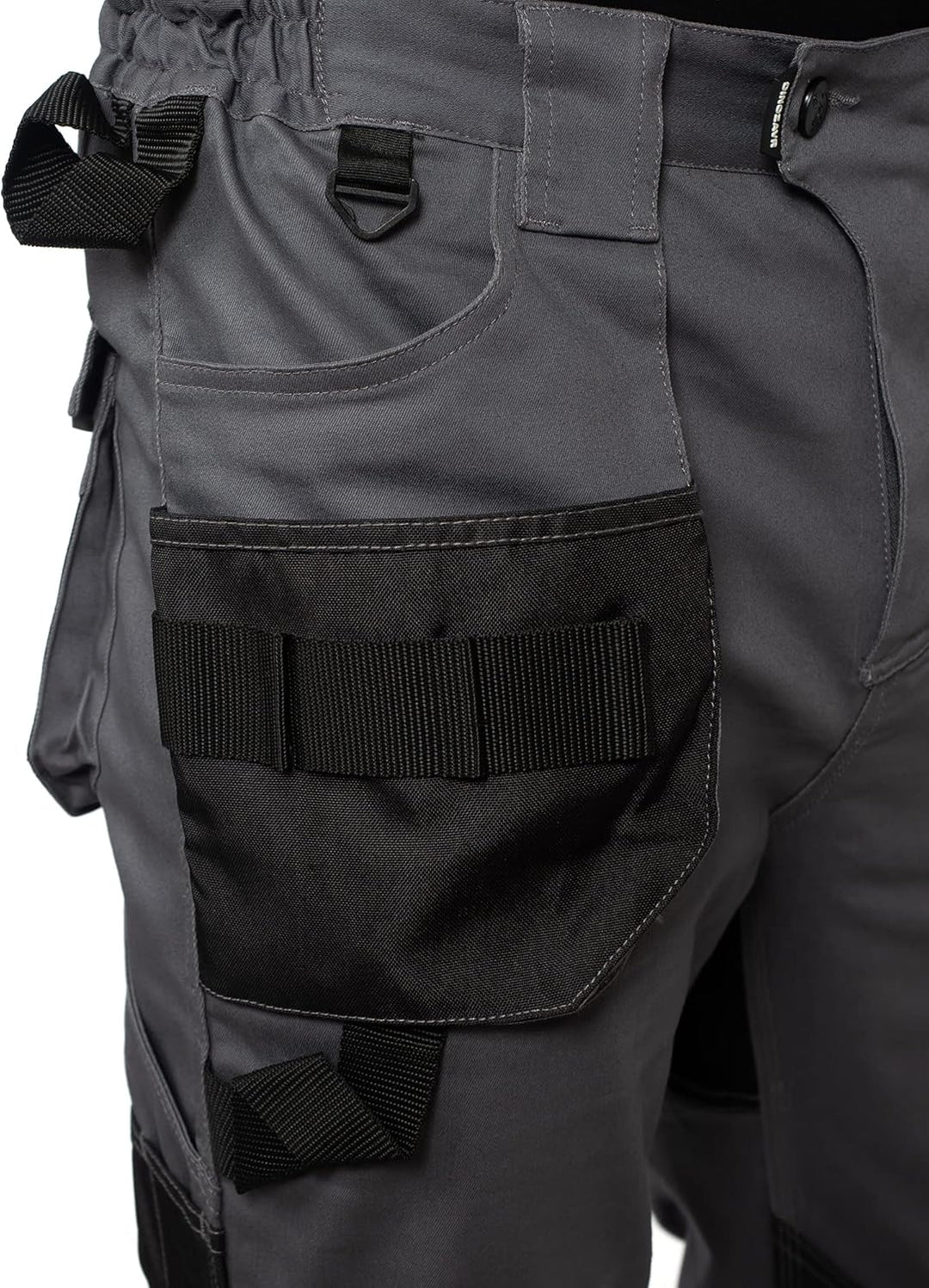 DINOZAVR Flex Lange Herren-Arbeitshose - Stretch Männer Bundhose - Elastische Cargohose mit Spandex