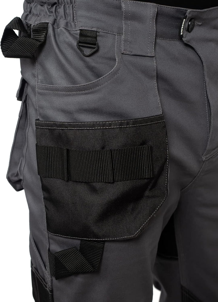 DINOZAVR Flex Lange Herren-Arbeitshose - Stretch Männer Bundhose - Elastische Cargohose mit Spandex