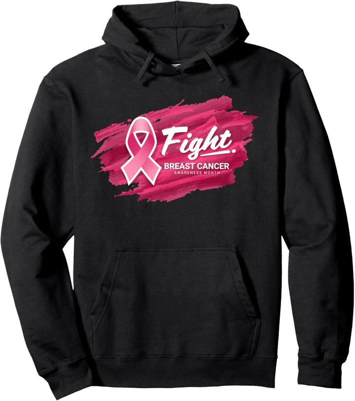 Kampf Brustkrebs-Bewusstseins-Monat-rosa Band-Zeichen Pullover Hoodie