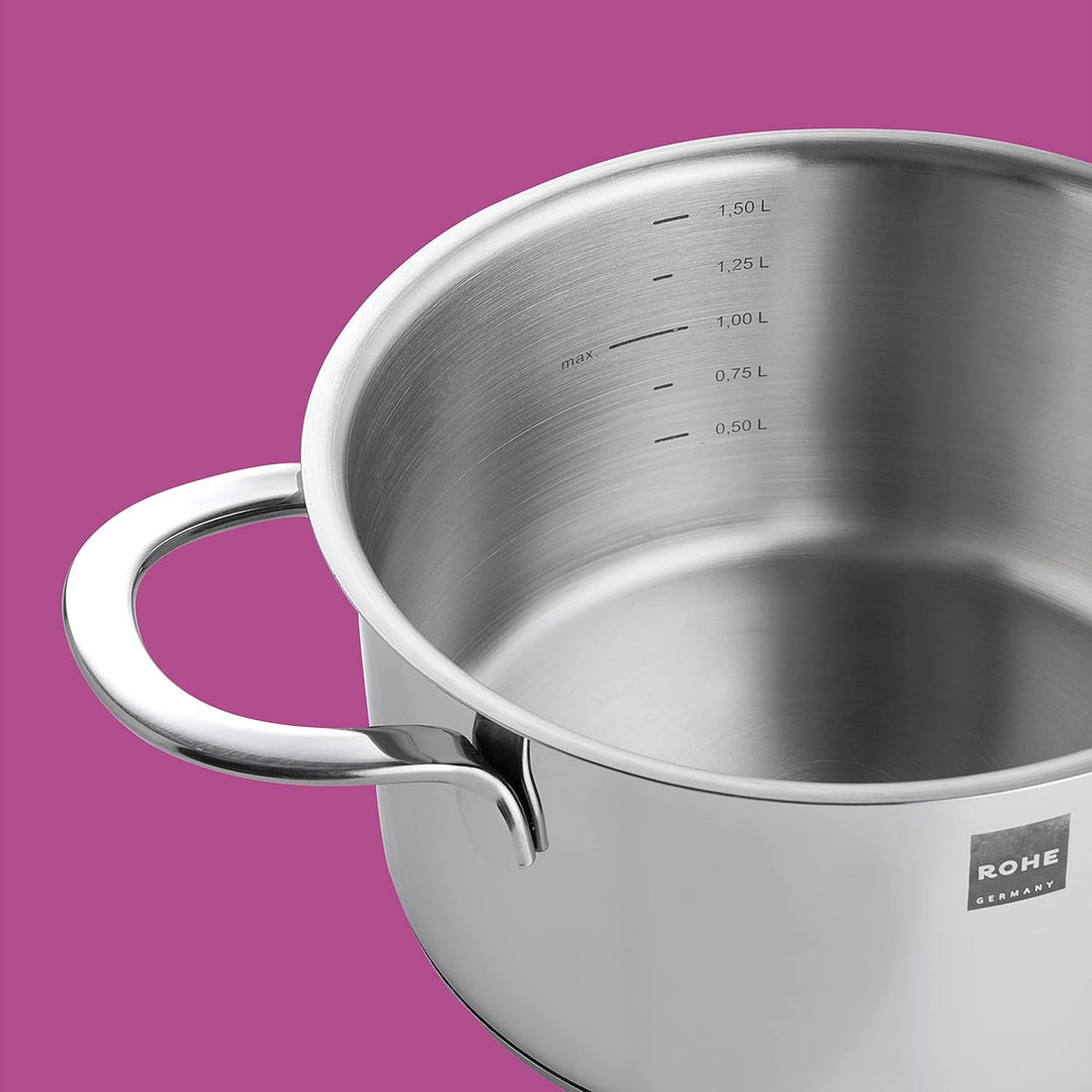 ROHE Germany 208291-16 Fabio Fondue, 16 cm, Edelstahl, 2.2 liters
