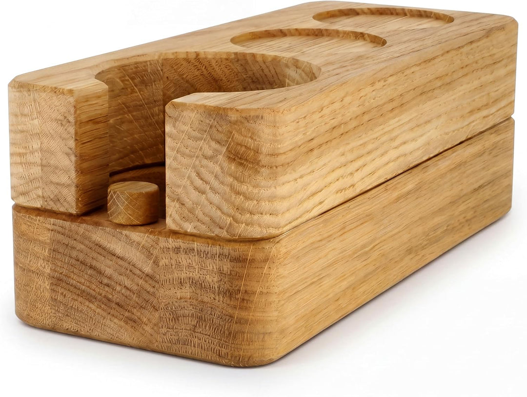 Clara Coffee Tamperstation | Tamper Station aus schönem Holz Für Siebträger: Durch Gutes Barista Zub