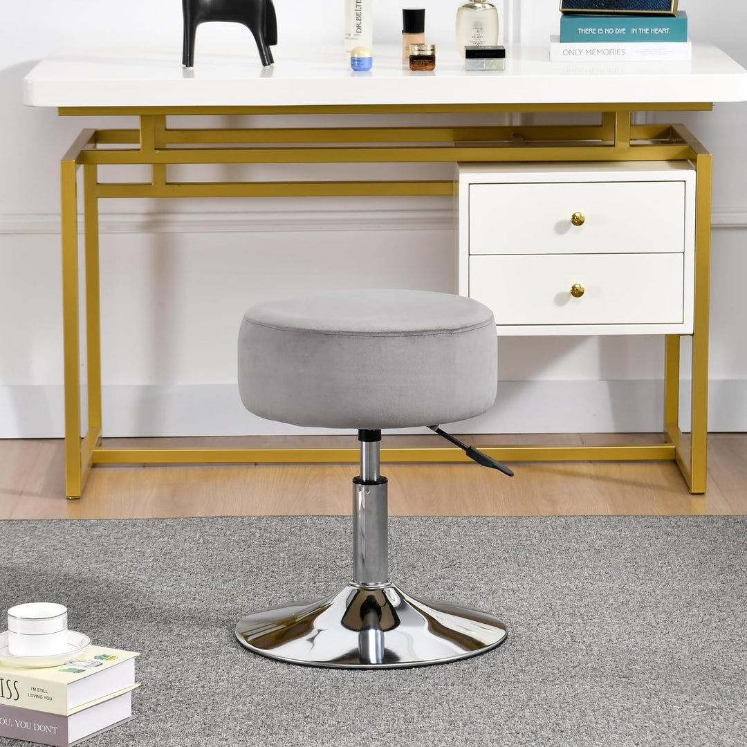 Drehhocker Sitzhocker Hocker RUND höhenverstellbar drehbar aus Kunstleder Farbauswahl Duhome 428S, F