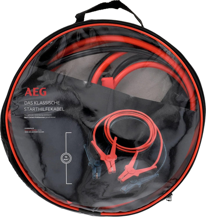 AEG Automotive 97203 Starthilfekabel SK 16 "Alu-Tec", für 12 Volt und 24 Volt, in Aufbewahrungstasch