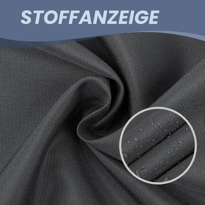 HENG FENG Balkon Sichtschutz 70x800cm für Privatsphäre, Anthrazit | Balkonbespannung wasserabweisend