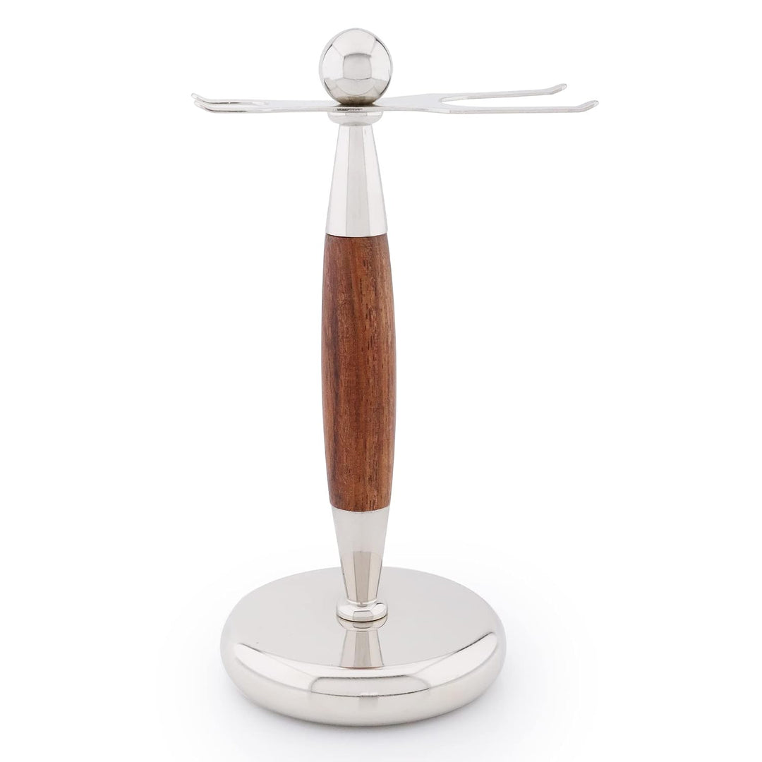 Jag Shaving Rasierset 4-in1 Rasierpinsel-Set – synthetisches Schwarz mit weisser Spitze – Rasiermess