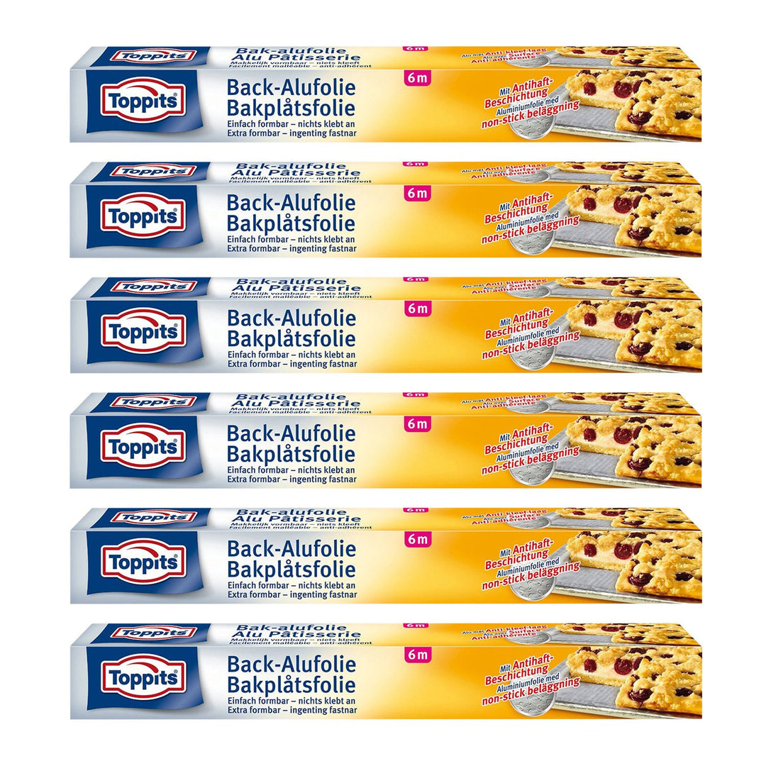 Toppits Non-Stick Baking Aluminium Foil Pack of 6