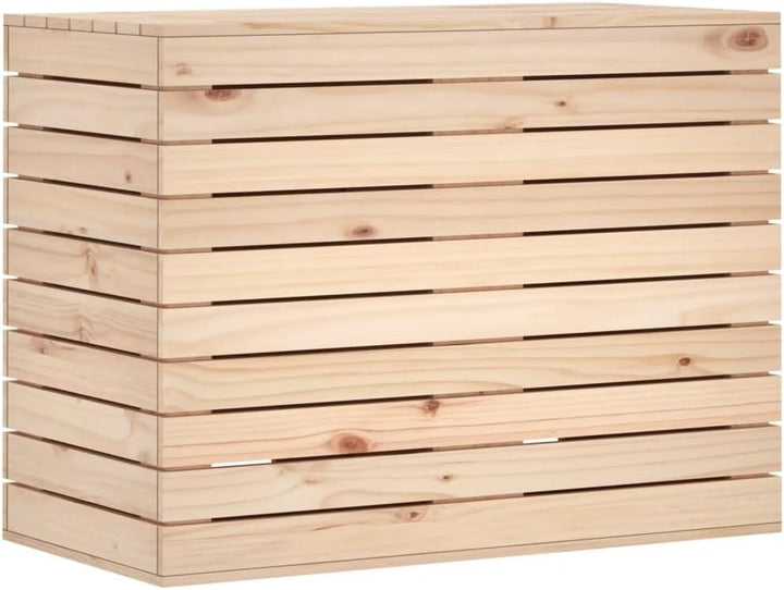 vidaXL Wäschetruhe, Wäschekorb mit viel Stauraum, Atmungsaktiv Wäschesammler mit Deckel, Wäschebox W