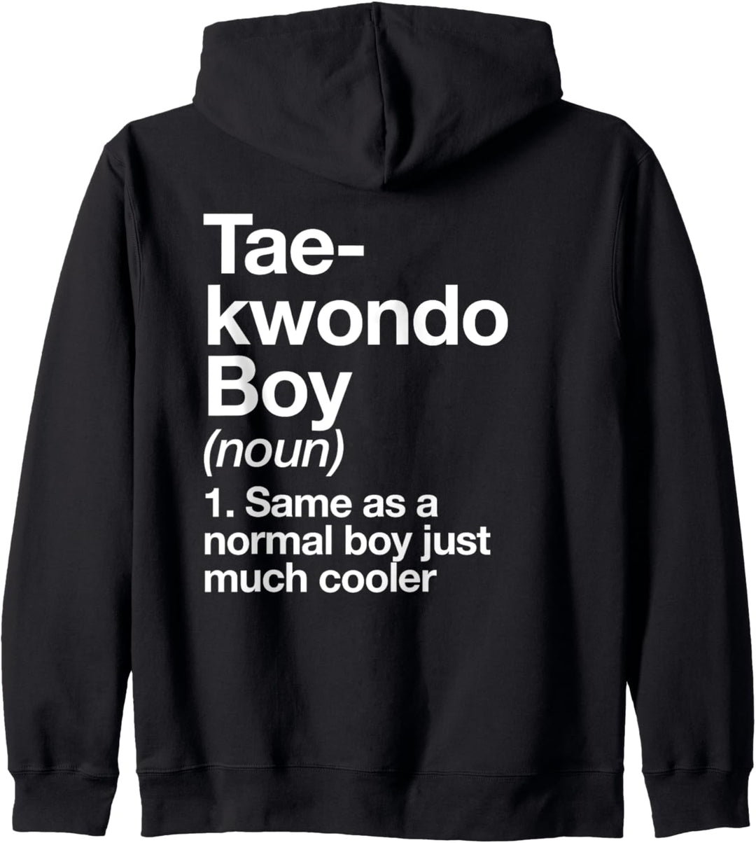 Taekwondo Boy Definition Lustiger Kampfsportsport Kapuzenjacke