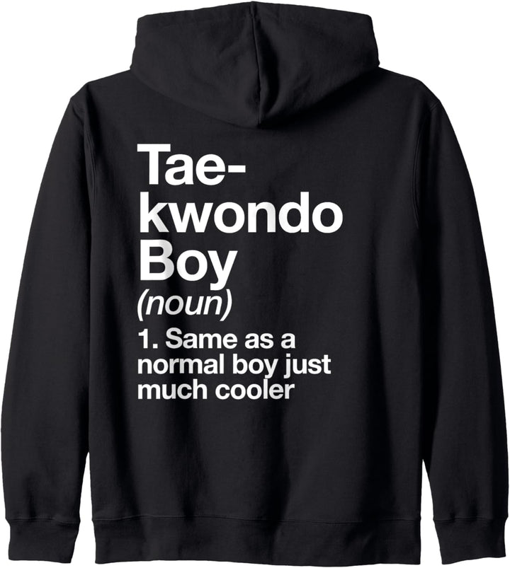 Taekwondo Boy Definition Lustiger Kampfsportsport Kapuzenjacke