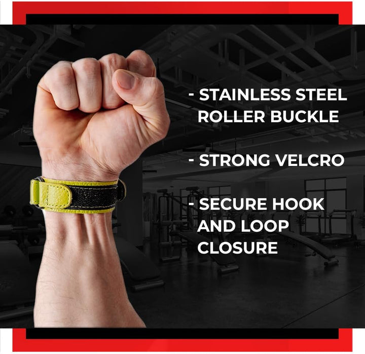 WARM BODY COLD MIND Premium Leder Wrist Wraps für Olympisches Gewichtheben, Handgelenkstütze, Fitnes