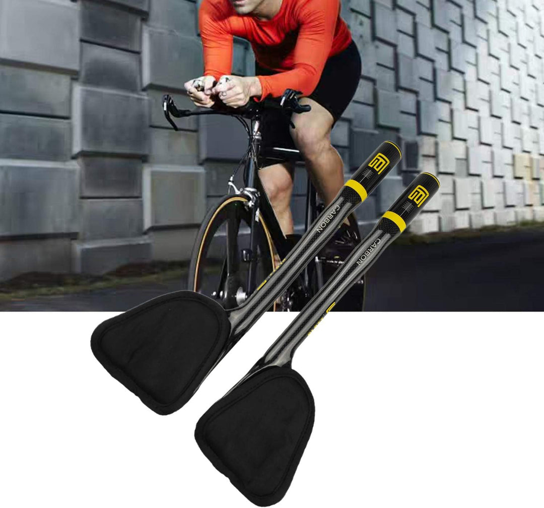PLATT Fahrradlenker 31,8 Carbonlenker Renn/Triathlonlenker Aerobar Lenkeraufsatz Tri Bar, 3K Glossy