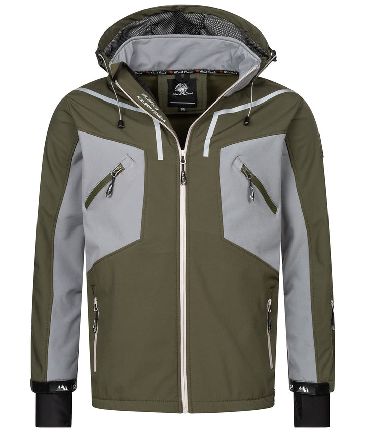 Rock Creek Herren Softshell Jacke Outdoor H-293 S Khaki, S Khaki