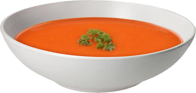 MamboCat Nero Bianco 4er Set Suppenteller tief I 550ml I Ø 20,5 cm I 4 Personen I weisses & schwarze