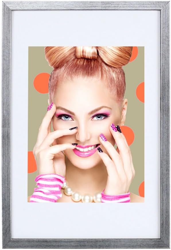 IDEAL TREND 3er 5er Set Holz Bilderrahmen Lifestyle Plexi Foto Rahmen Collage Wanddeko Poster S111:
